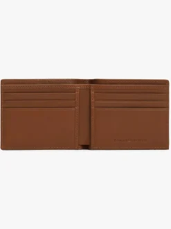 Tommy Hilfiger Purple Corporate Logo Leather Credit Card Wallet
