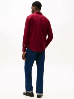 Tommy Hilfiger Red Flex Regular Fit Flannel Shirt