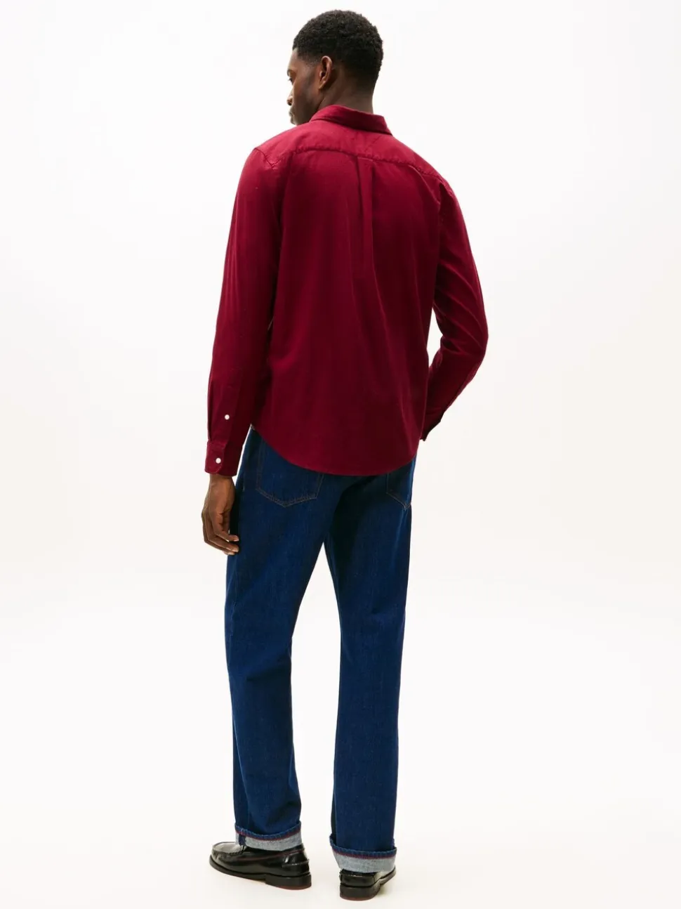 Tommy Hilfiger Red Flex Regular Fit Flannel Shirt