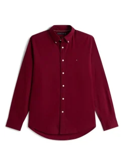 Tommy Hilfiger Red Flex Regular Fit Flannel Shirt