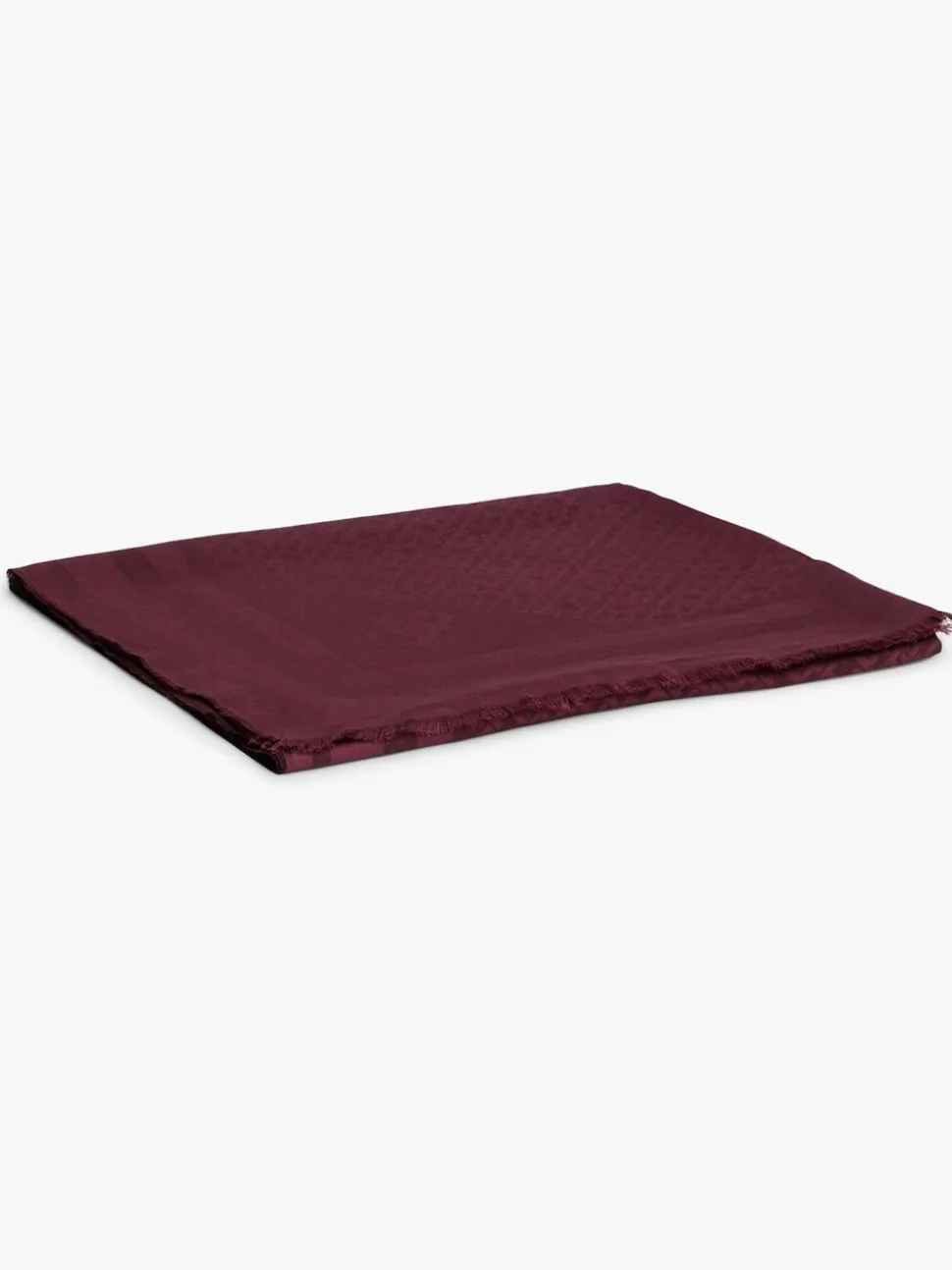 Tommy Hilfiger Red Monogram Scarf With Wool