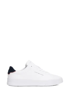 Tommy Hilfiger White Court Essential Leather Trainers