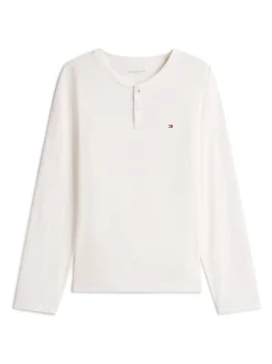Tommy Hilfiger White Henley Woven Pyjamas Set Gift Box