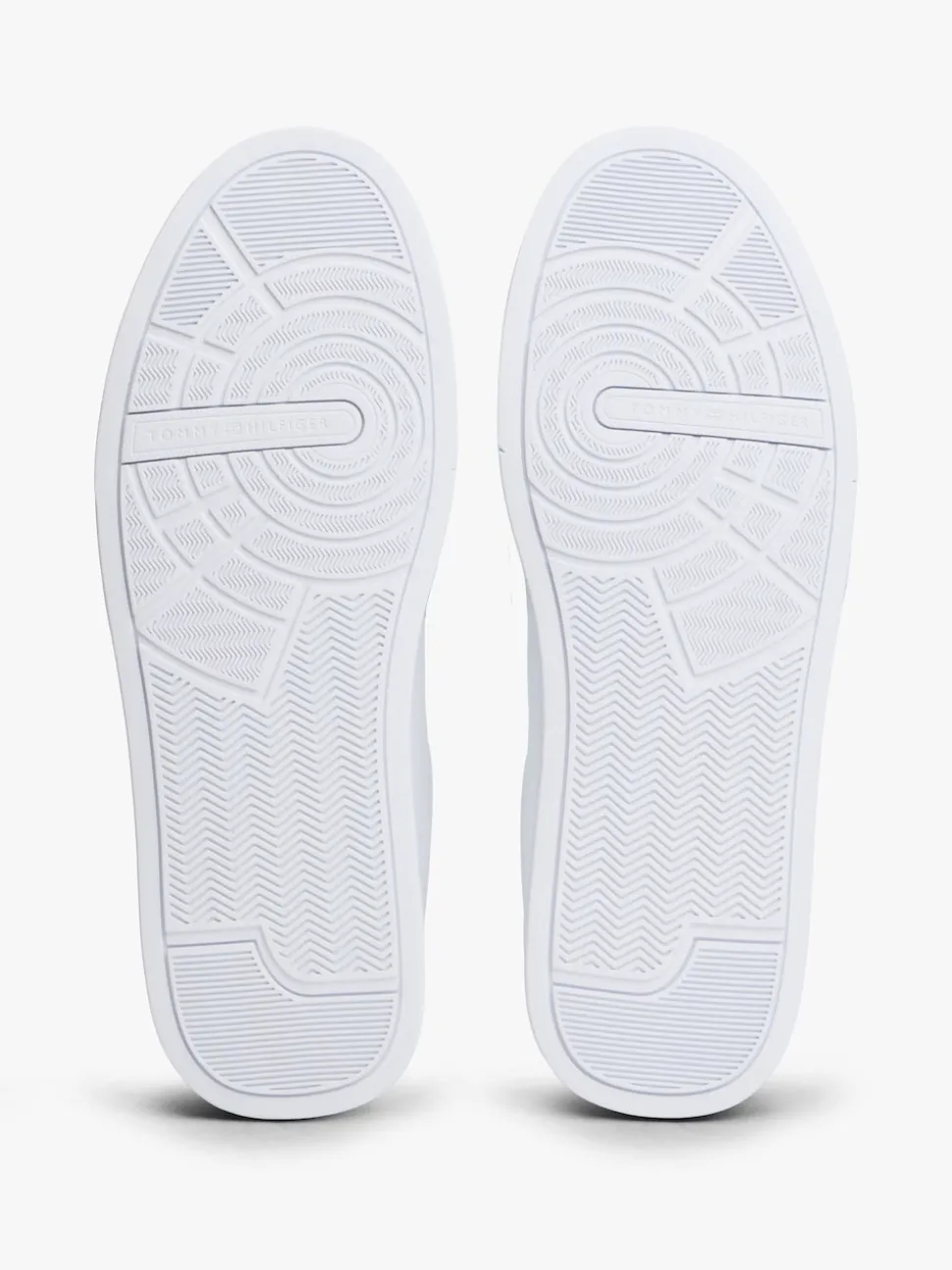 Tommy Hilfiger White Logo Court Leather Trainers