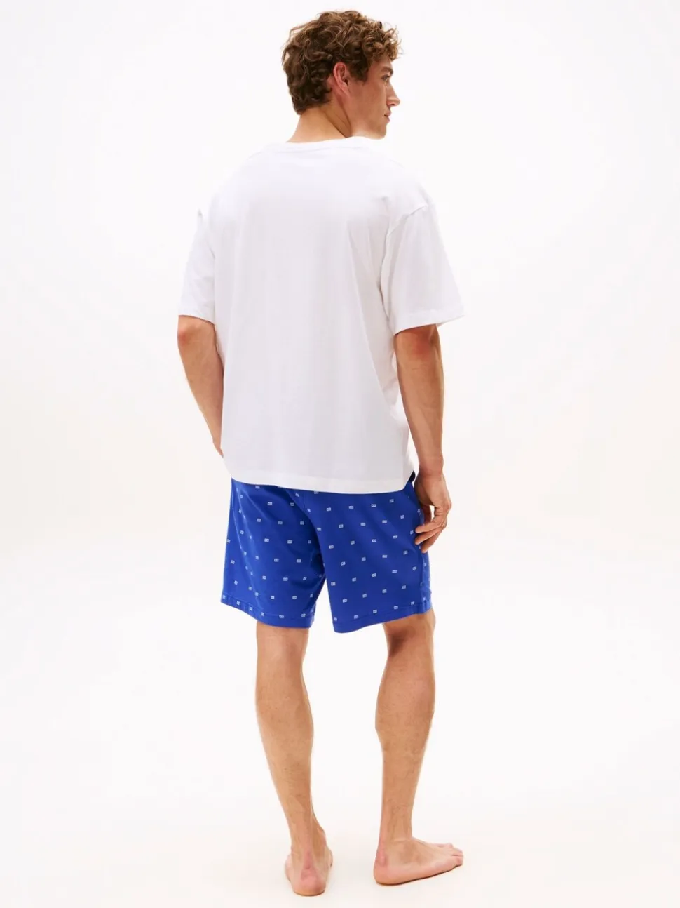 Tommy Hilfiger White T-Shirt And Shorts Pyjamas Set