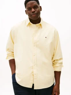 Tommy Hilfiger Yellow Plus Regular Fit Oxford Shirt