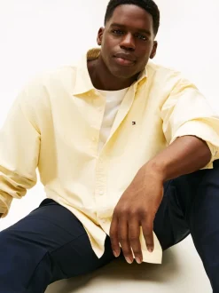 Tommy Hilfiger Yellow Plus Regular Fit Oxford Shirt