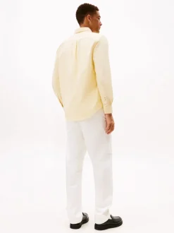 Tommy Hilfiger Yellow Regular Fit Oxford Shirt