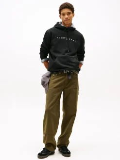 Tommy Jeans Black Logo Hoodies