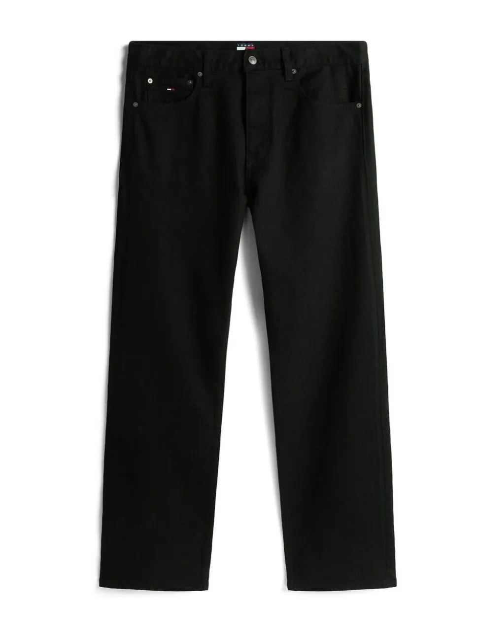 Tommy Jeans Black Otis Overdyed Black Straight Leg Jeans