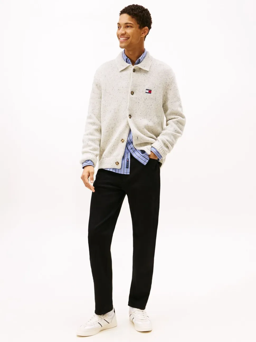 Tommy Jeans Black Sonny Regular Tapered Leg Black Jeans