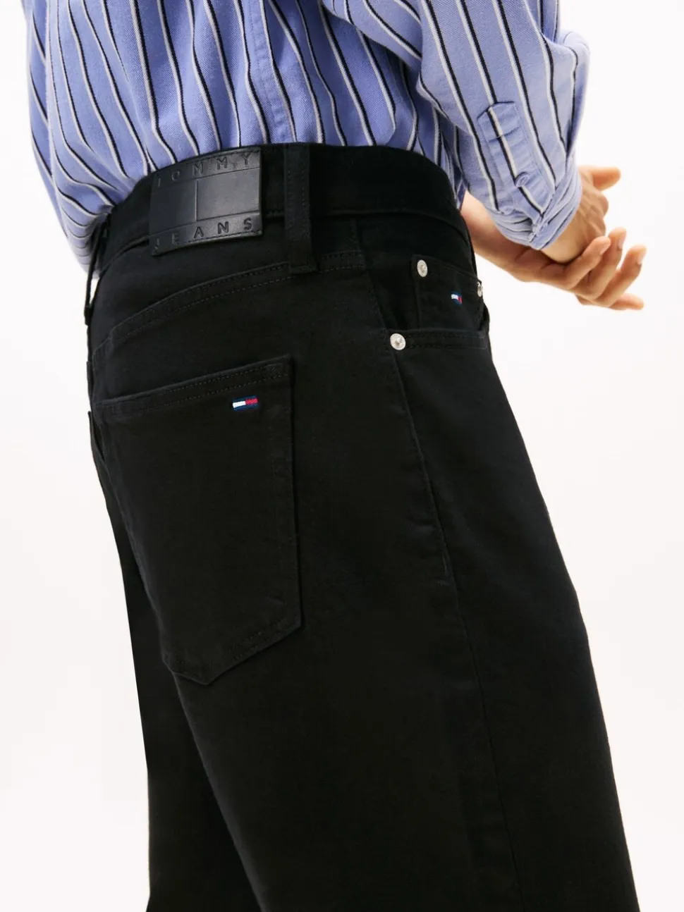 Tommy Jeans Black Sonny Regular Tapered Leg Black Jeans