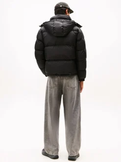 Tommy Jeans Black Water Repellent Ripstop Alaska Puffer Jacket