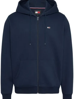Tommy Jeans Blue Grey Flag Zip Up Hoodies