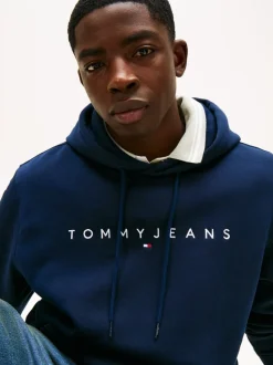 Tommy Jeans Blue Logo Hoodies