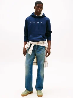 Tommy Jeans Blue Logo Hoodies
