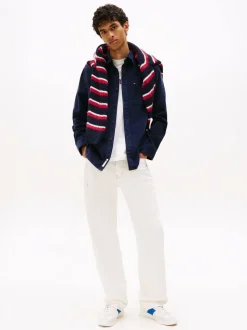 Tommy Jeans Blue Regular Fit Corduroy Shirt