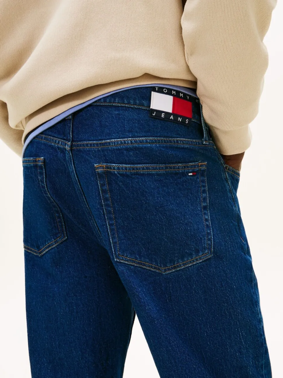 Tommy Jeans Blue Sonny Faded Regular Tapered Leg Jeans