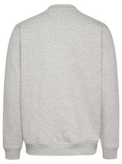 Tommy Jeans Grey Flag Crew Jumper
