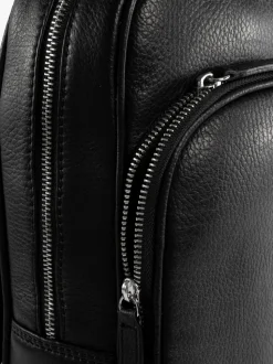 Totes Black Genuine Leather Backpack
