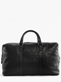 Totes Black Genuine Leather Weekender Bag