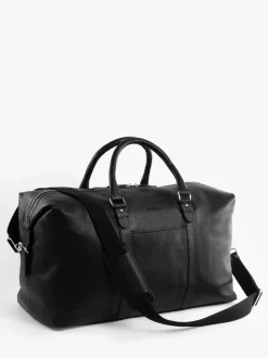 Totes Black Genuine Leather Weekender Bag