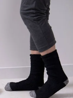 Totes Black Mens Supersoft Twin Pack Socks