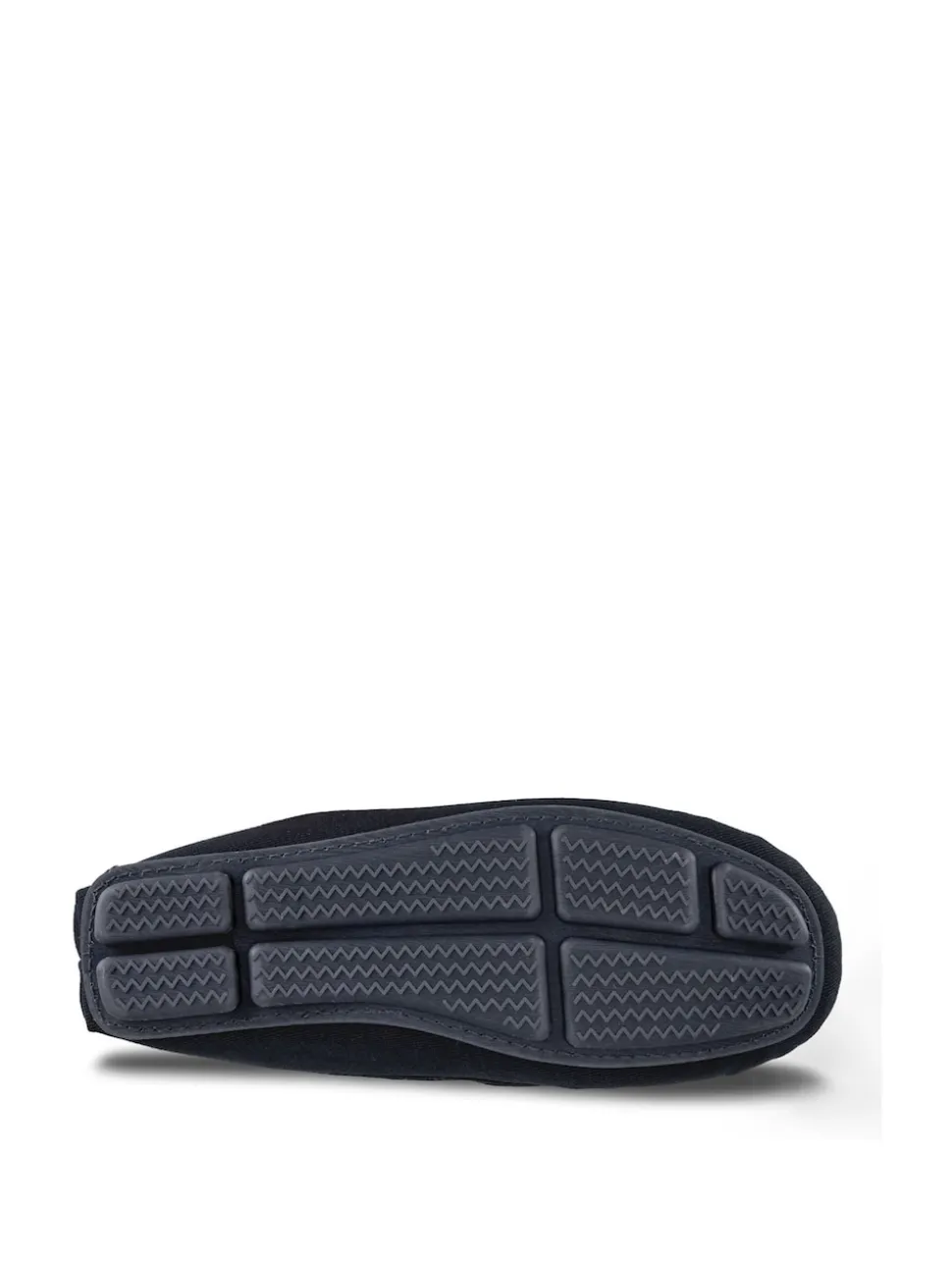 Totes Blue Isotoner Mens Herringbone Lined Moccasin