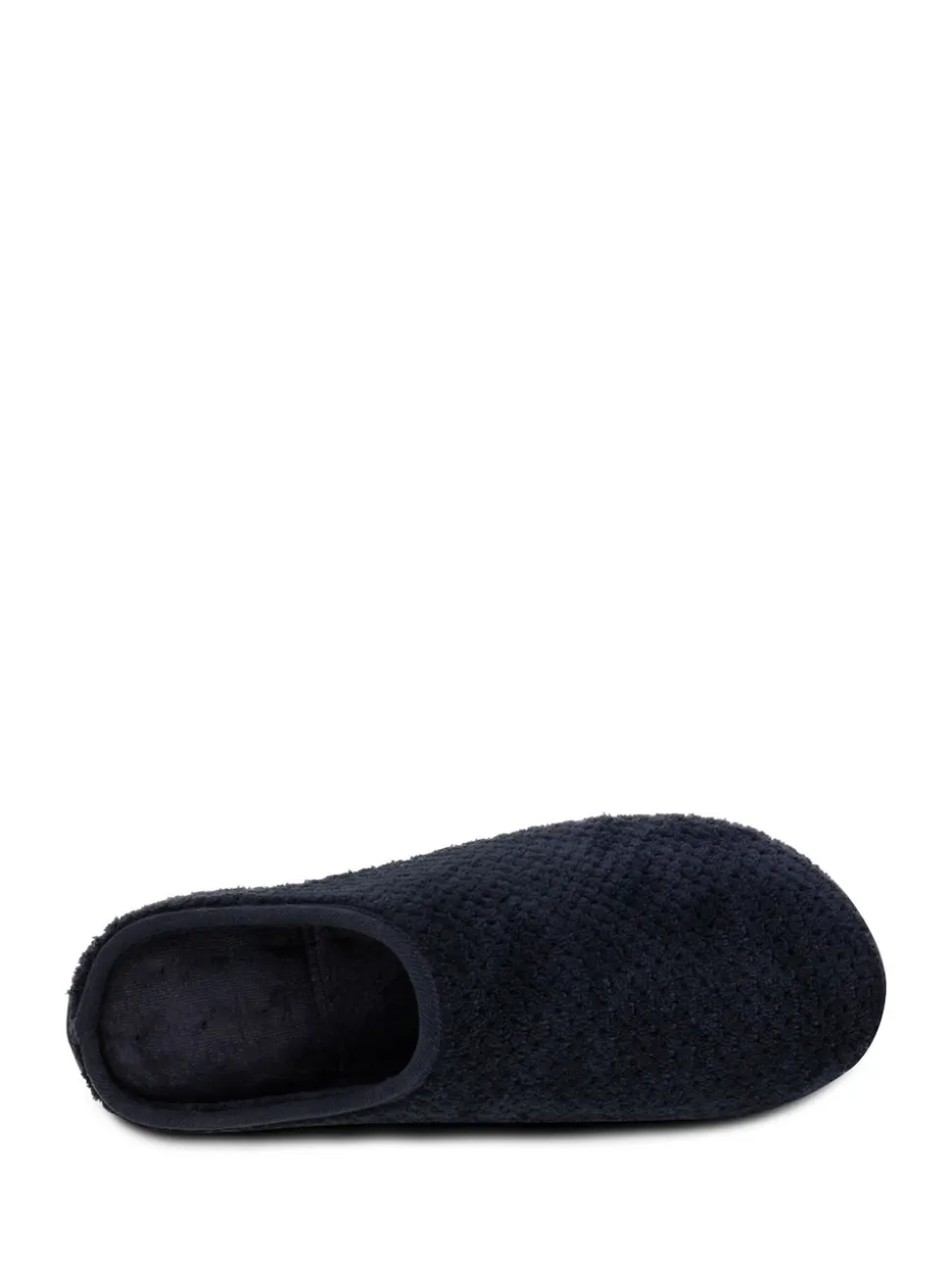 Totes Blue Mens Isotoner Swept Back Popcorn Mule Slippers