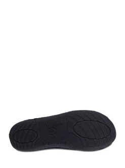 Totes Blue Mens Isotoner Swept Back Popcorn Mule Slippers