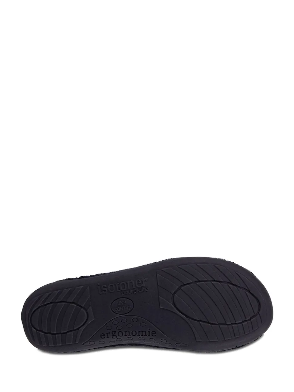 Totes Blue Mens Isotoner Swept Back Popcorn Mule Slippers