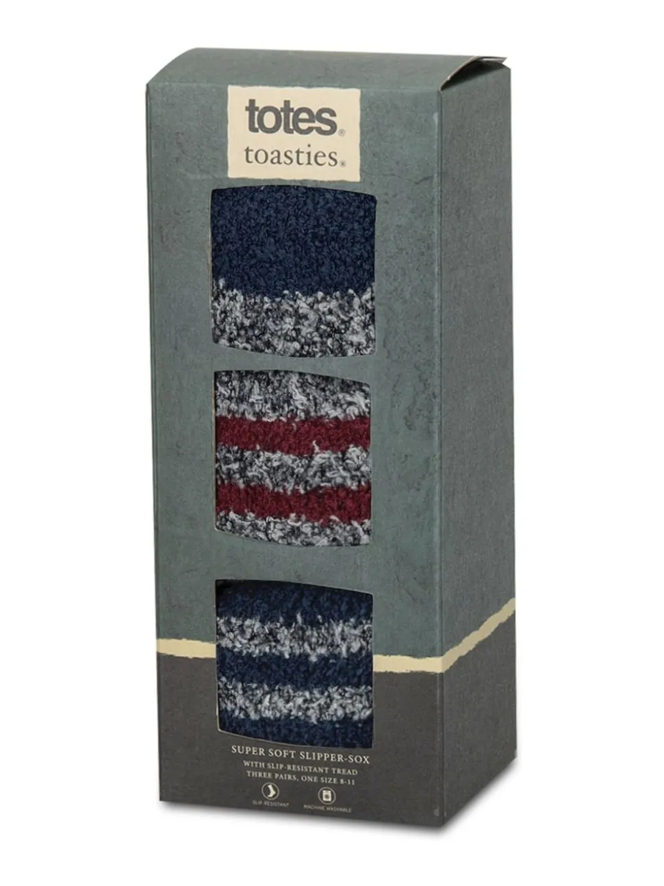 Totes Blue Toasties Mens Super Soft Cosy Socks Pack
