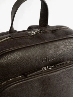 Totes Brown Genuine Leather Backpack