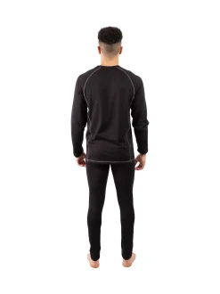 Trespass Adults Sandler Black Base Layer Set