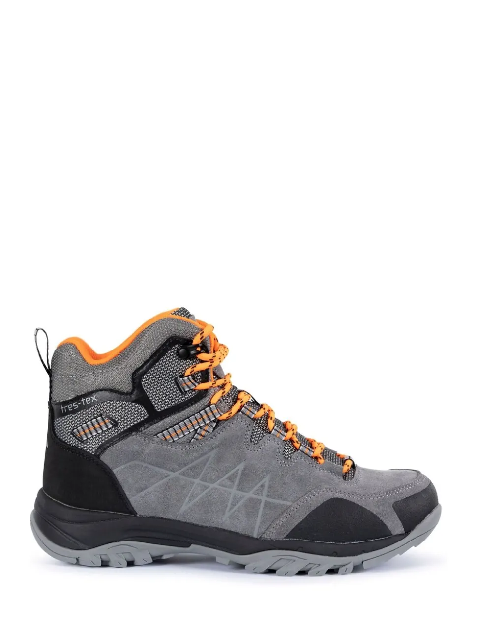 Trespass Male Grey Caelan Mid Cut Boots