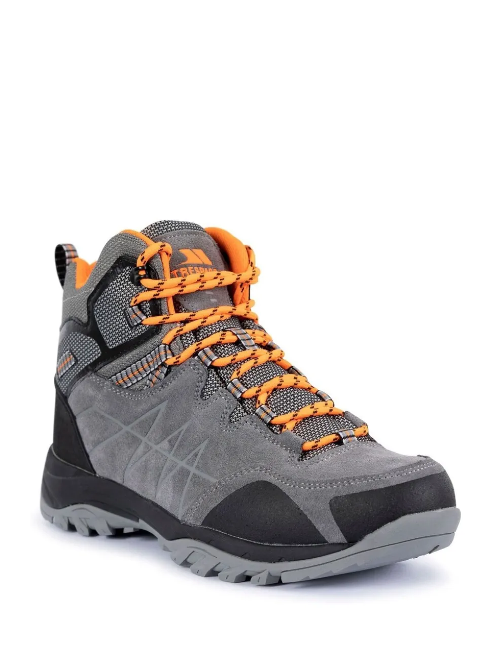 Trespass Male Grey Caelan Mid Cut Boots