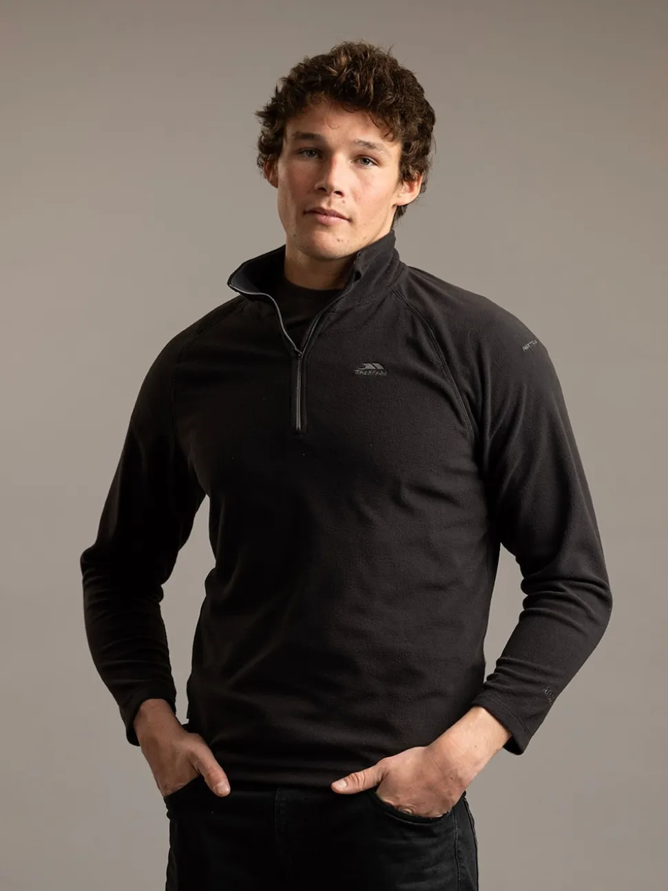 Trespass Quarter Zip Blackford Micro Fleece