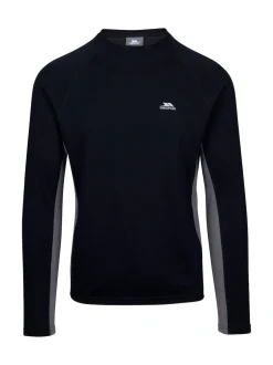 Trespass Unisex Ghazi Black Baselayer Top