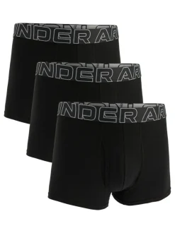 Under Armour Black 100% Cotton Performance Boxers 3 Pack