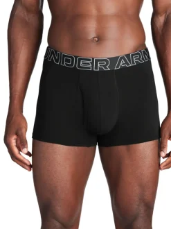 Under Armour Black 100% Cotton Performance Boxers 3 Pack