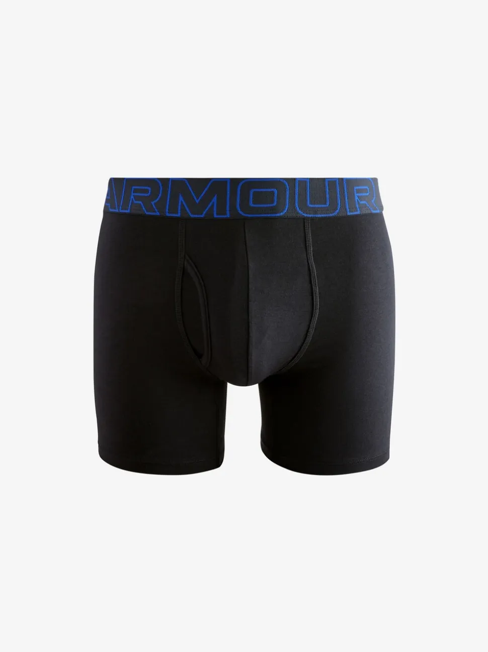 Under Armour Black 100% Cotton Performance Tech 6in Boxers 3 Pack