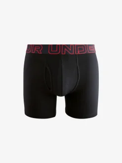Under Armour Black 100% Cotton Performance Tech 6in Boxers 3 Pack
