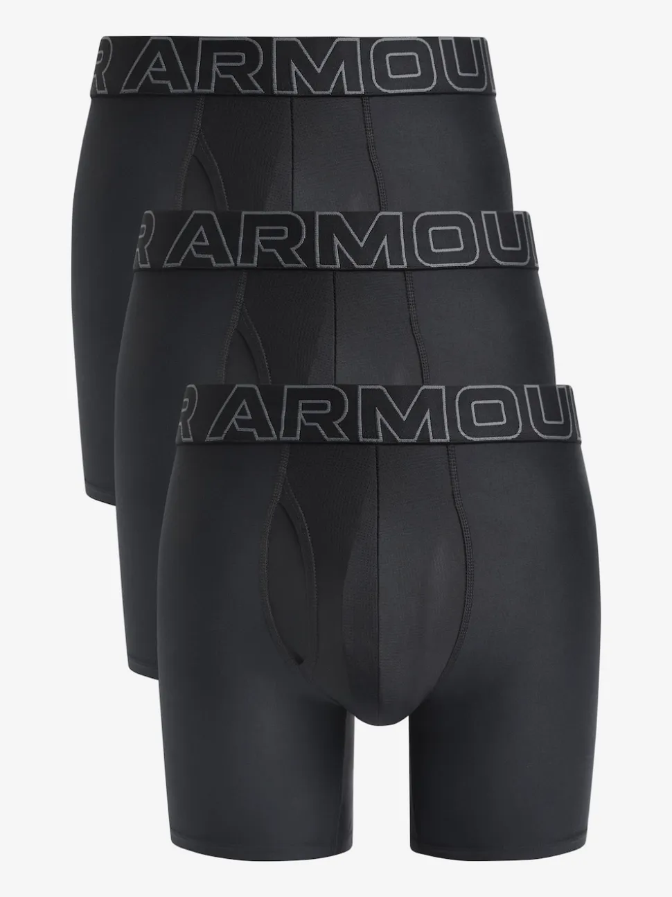 Under Armour Black Dark Tech Solid Briefs 3 Pack