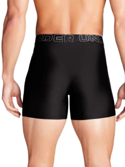 Under Armour Black Dark Tech Solid Briefs 3 Pack