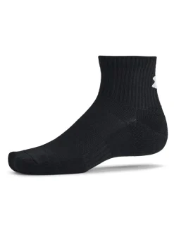 Under Armour Black Dark Unisex UA TC 3pk Qtr