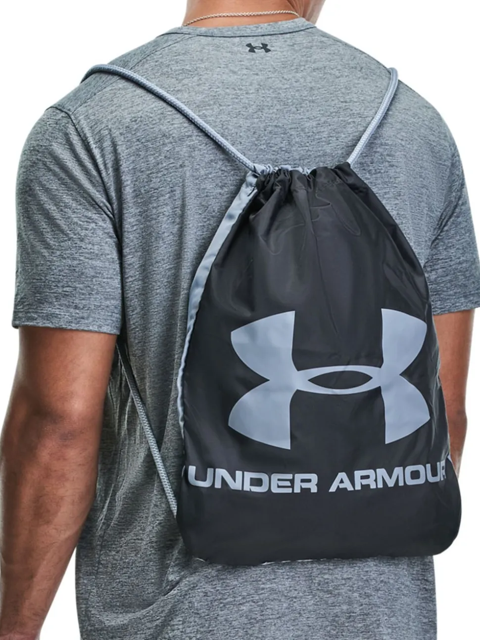 Under Armour Black Grey Ozsee Sackpack Bag