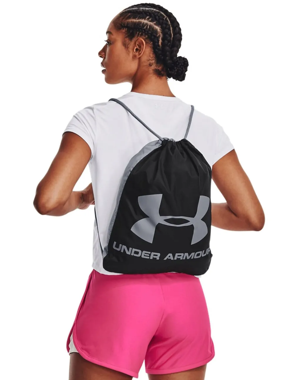 Under Armour Black Grey Ozsee Sackpack Bag