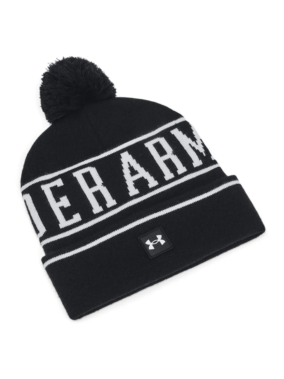 Under Armour Black Logo Halftime Pom Beanie