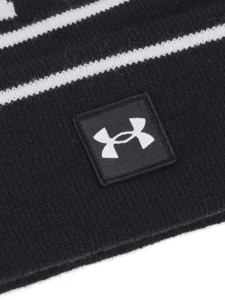 Under Armour Black Logo Halftime Pom Beanie