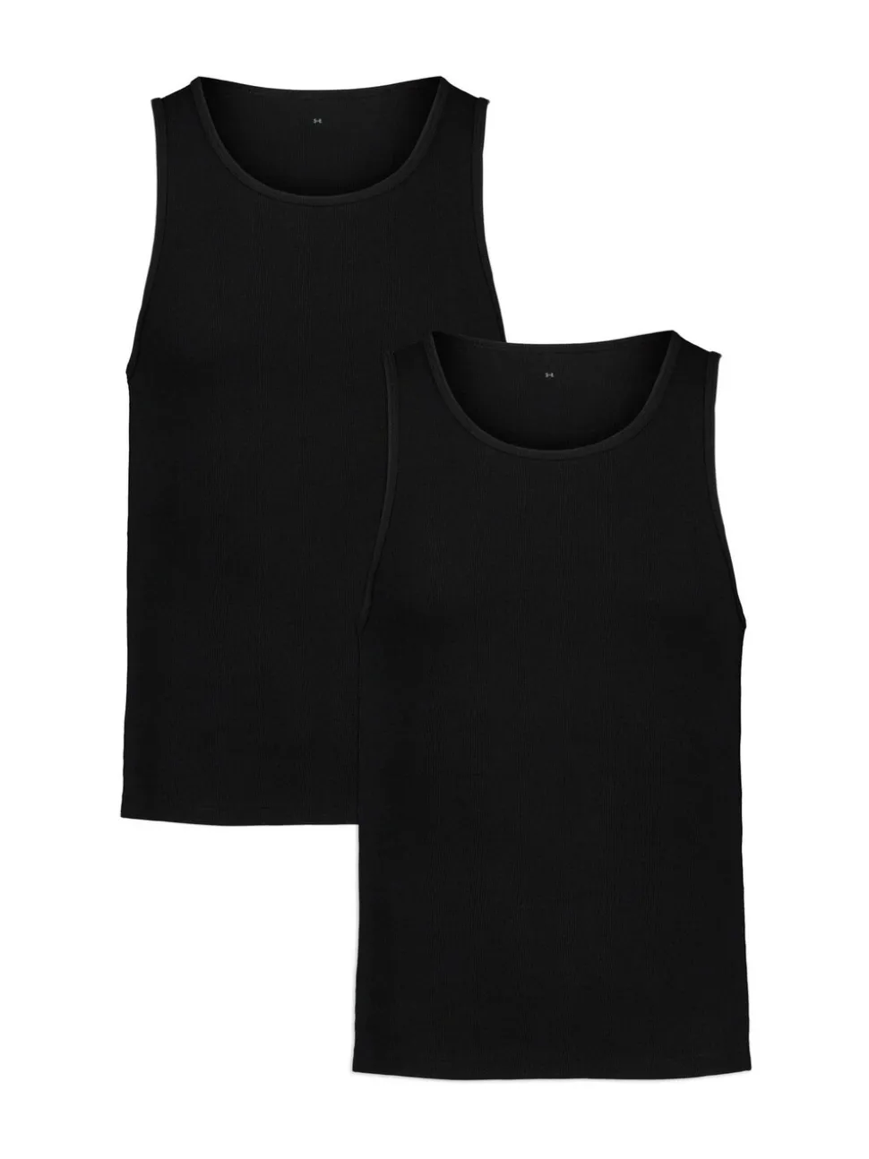 Under Armour Black Performance Cotton Under Vests 2 Pack